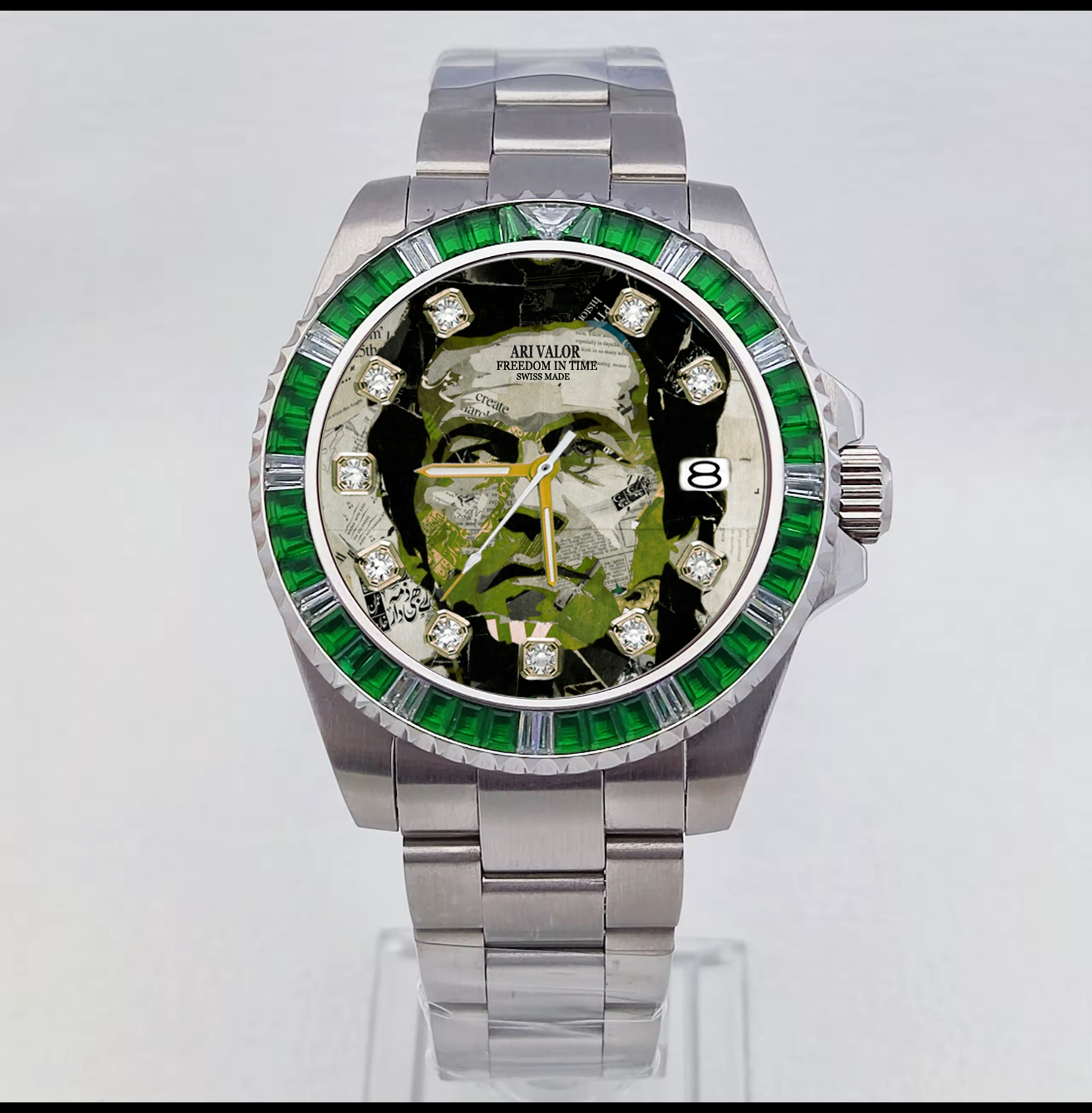 ARI VALOR IMRAN KHAN watch sets stainless steel diamonds case