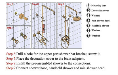 bathroom shower rain shower bathroom accessories  hot cold digital shower set