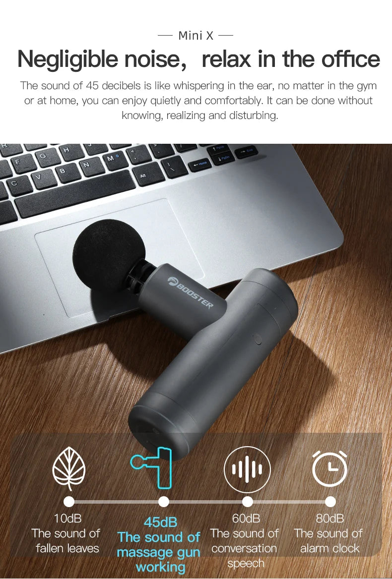 booster mini x massage gun - portable percussion massager