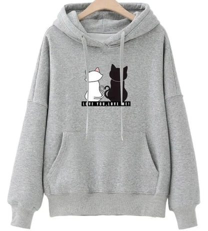 Streetwear Hoodies Fashion Women  Long  Korean style