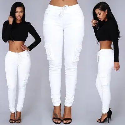 Elastic Women Pants Long Pants Skinny Lady Fashion Trousers