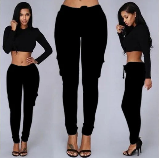 Elastic Women Pants Long Pants Skinny Lady Fashion Trousers