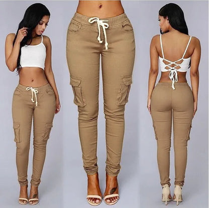 Elastic Women Pants Long Pants Skinny Lady Fashion Trousers