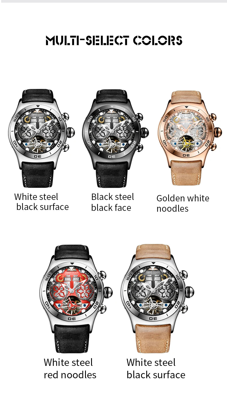 Reef Tiger Tourbillon  Automatic Watch  RGA703