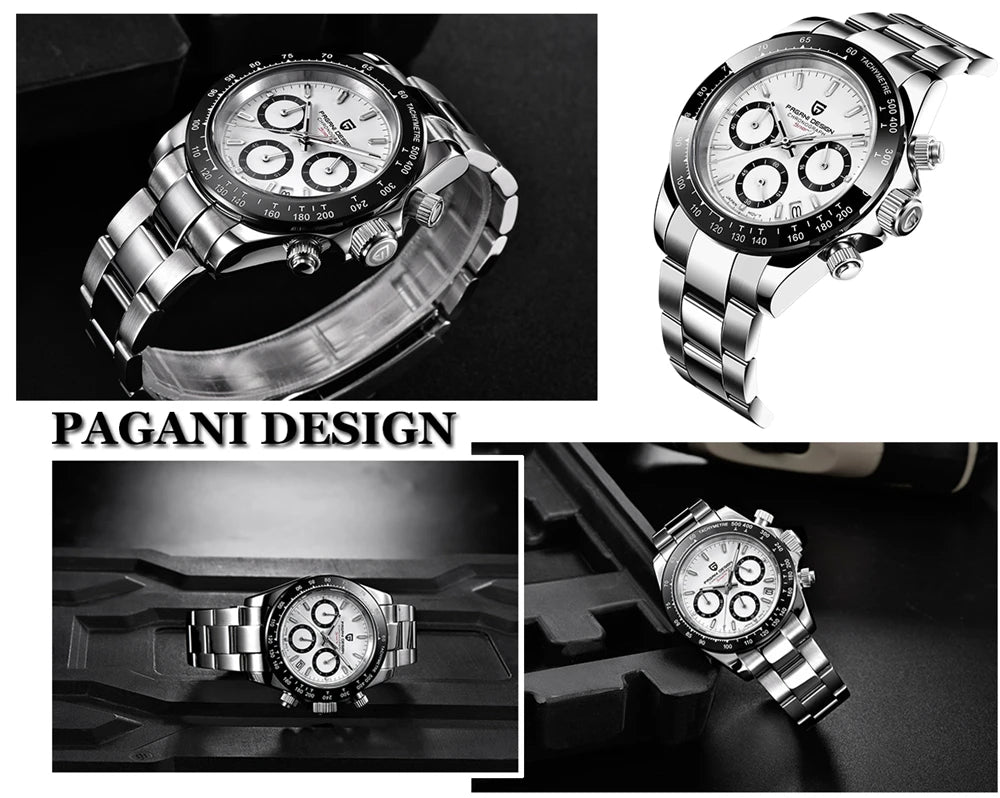 Pagani design top brand men watches chronograph luxury classic