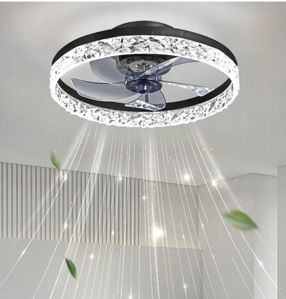 ceiling fan with led light and remote electric fan for home decoration