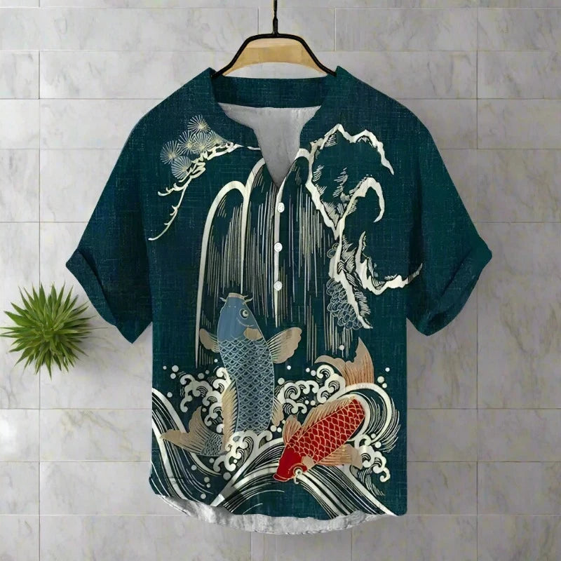 ARI High Quality , shirt , with Japanese  Arts ,