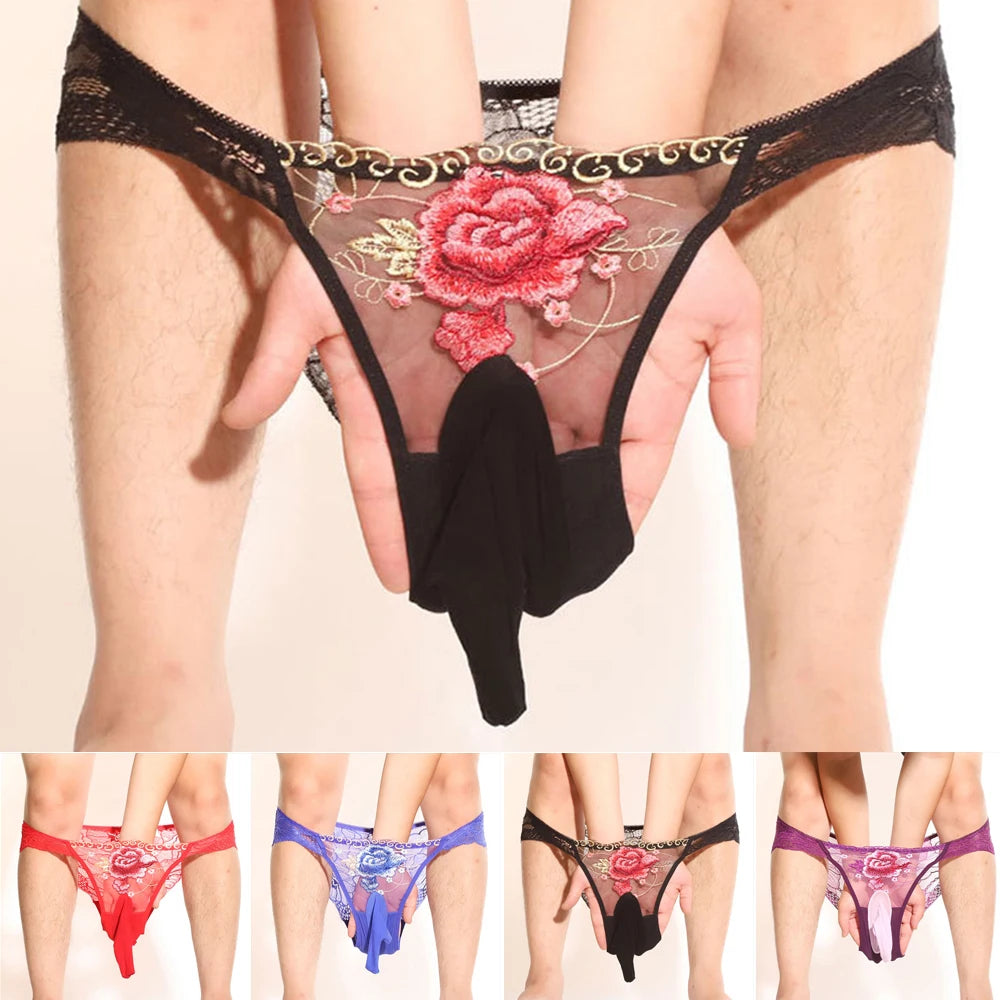 men elastic  seamless male ultra thin  panties