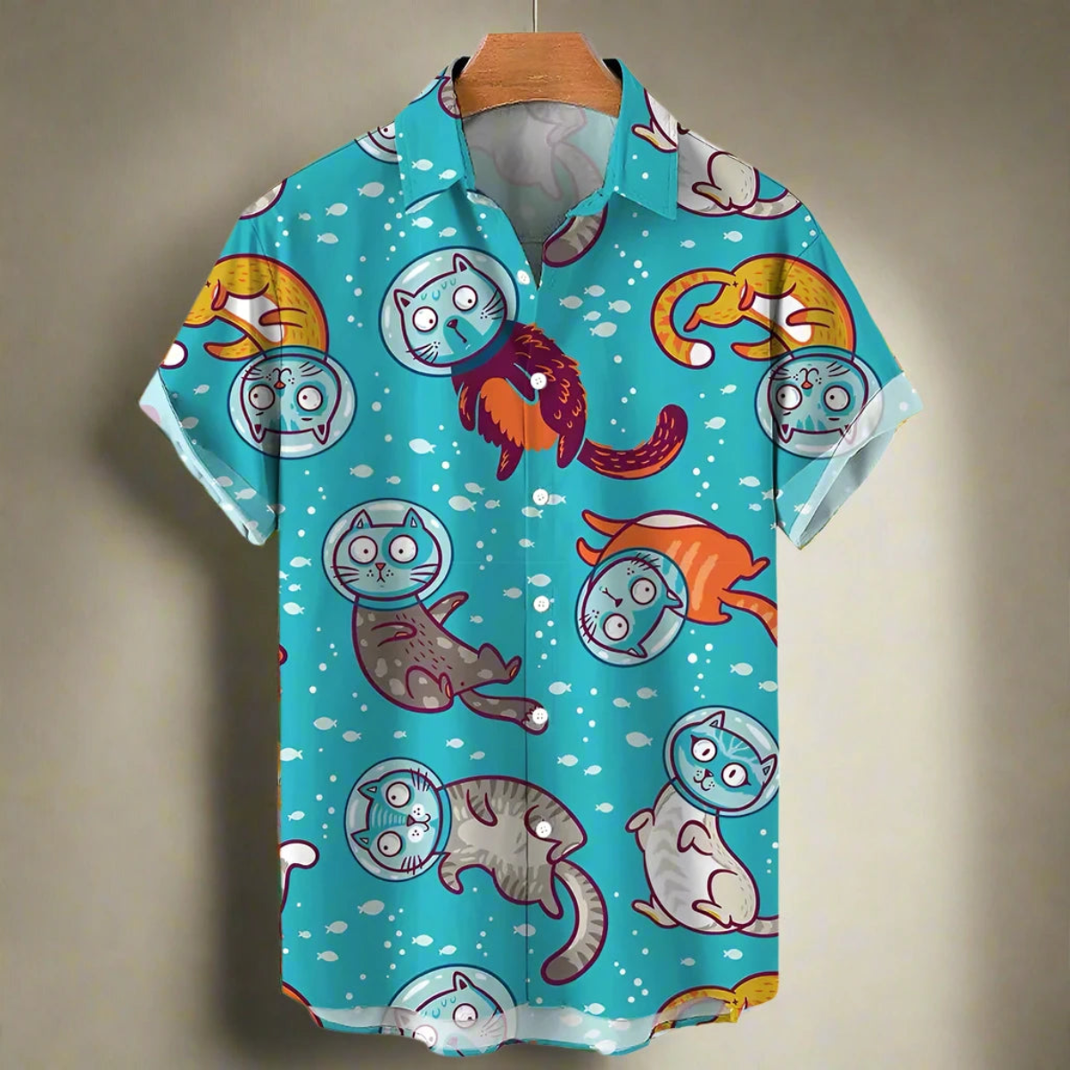 shirt designs of Cartoon animal cat print anime vintage clothing