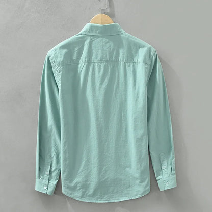 Japanes Pure Cotton Long Sleeve Turn-down Collar Shirts