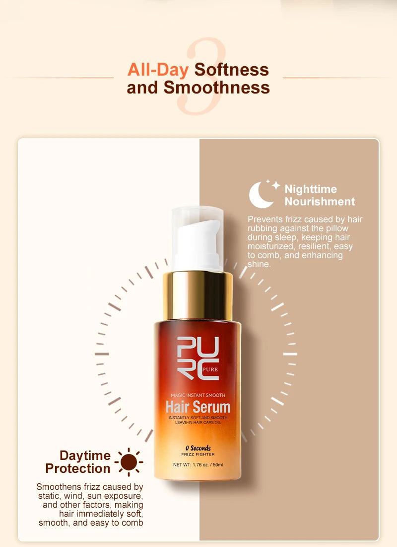 PURC Magic Smoothing Hair Serum Repair Damaged Hair, Professional Hair Care Conditioner