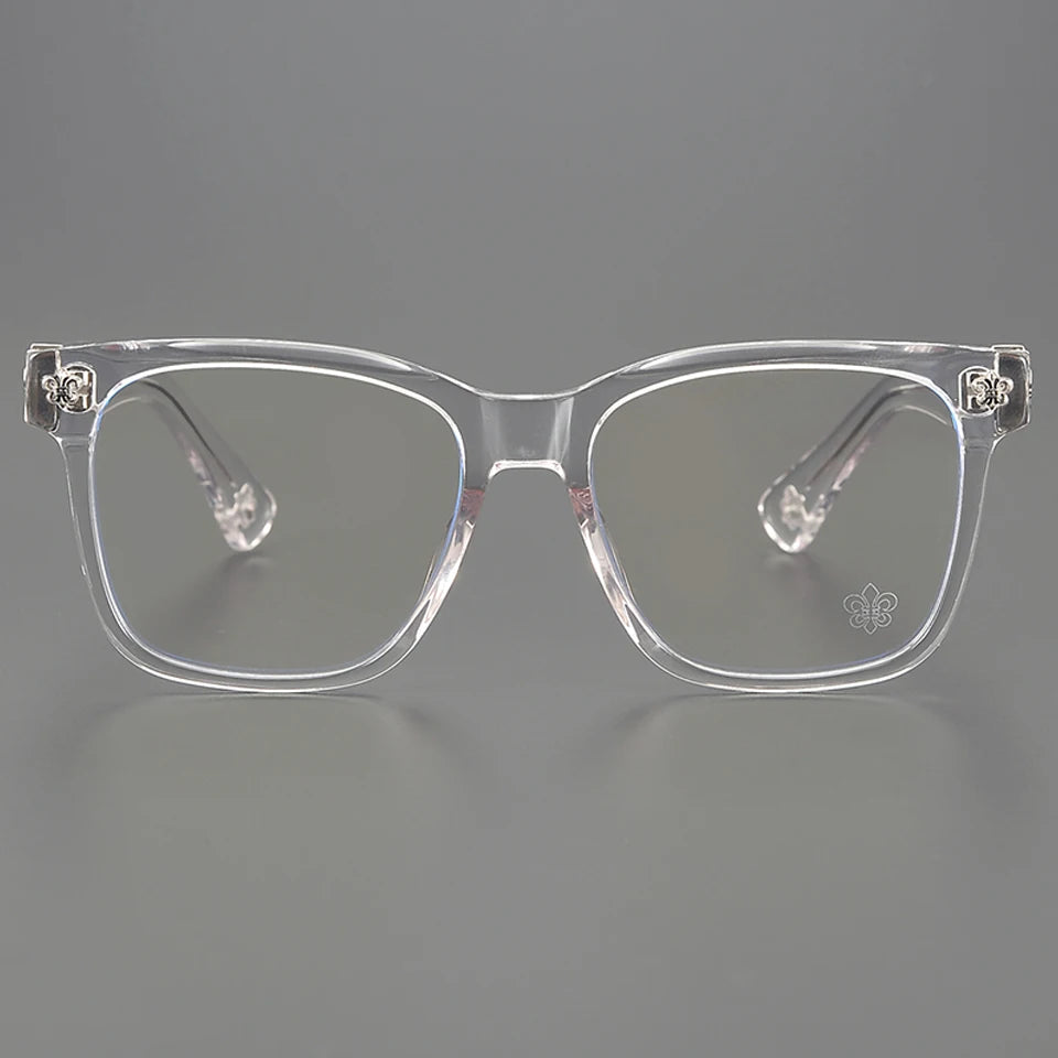 CHARMLIBRARY luxury acetate large frame glasses  for reading, computer multifocal lenses