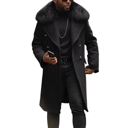 Fashion Men Winter British  Overcoat  Male Woollen Coat