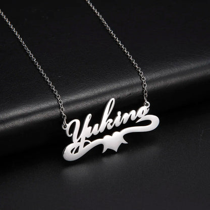 your name on Necklace  Stainless Steel Jewelry