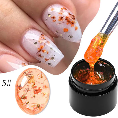 Natural flower fairy nail art gel, soak off UV LED painting varnishes for nails