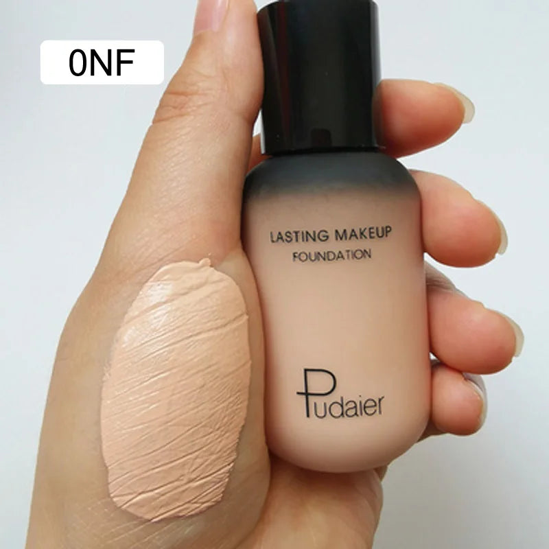 face liquid foundation full concealer makeup waterproof base brighten whitening cover dark circle