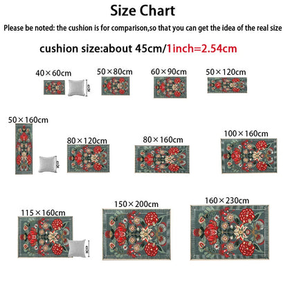 large area retro print living room carpet plush rug , with beautiful designs