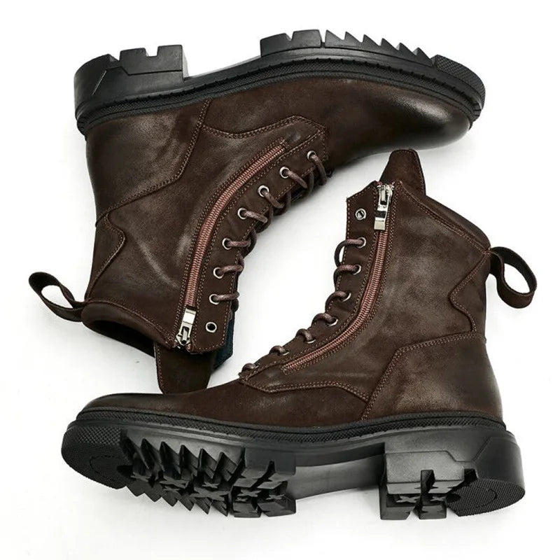 Italian boots made from luxury genuine leather. Designer fashion, handmade.