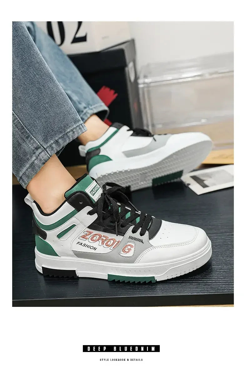 Youth High Top Sneakers For Men New Fashion Brand Good Quality Comfortable