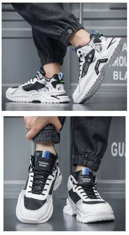 Men's sneakers: light casual male trainers for walking and basketball