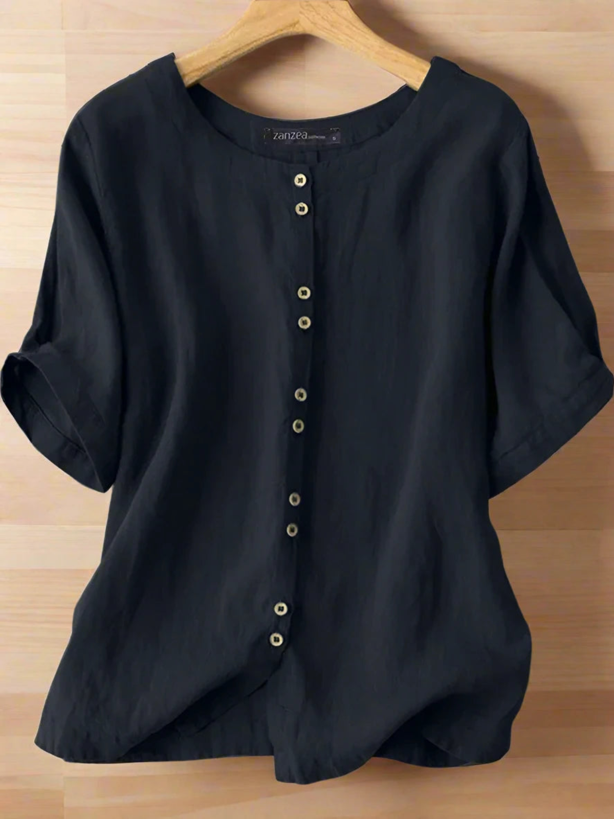 Stylish casual loose tops women button shirts