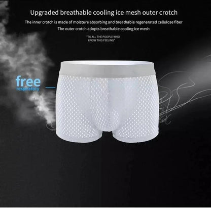 5 pcs Men underwear silk Underwear cool breathable - ARI