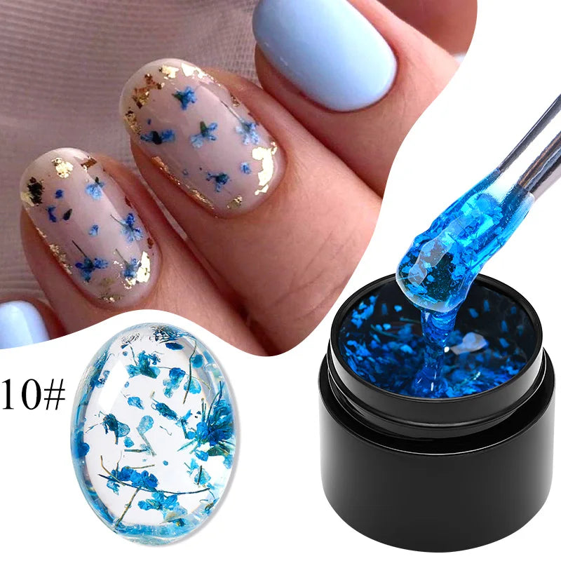 Natural flower fairy nail art gel, soak off UV LED painting varnishes for nails