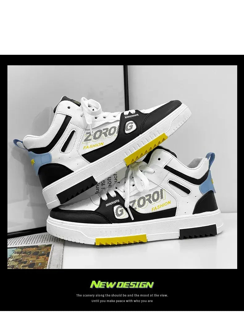 Youth High Top Sneakers For Men New Fashion Brand Good Quality Comfortable