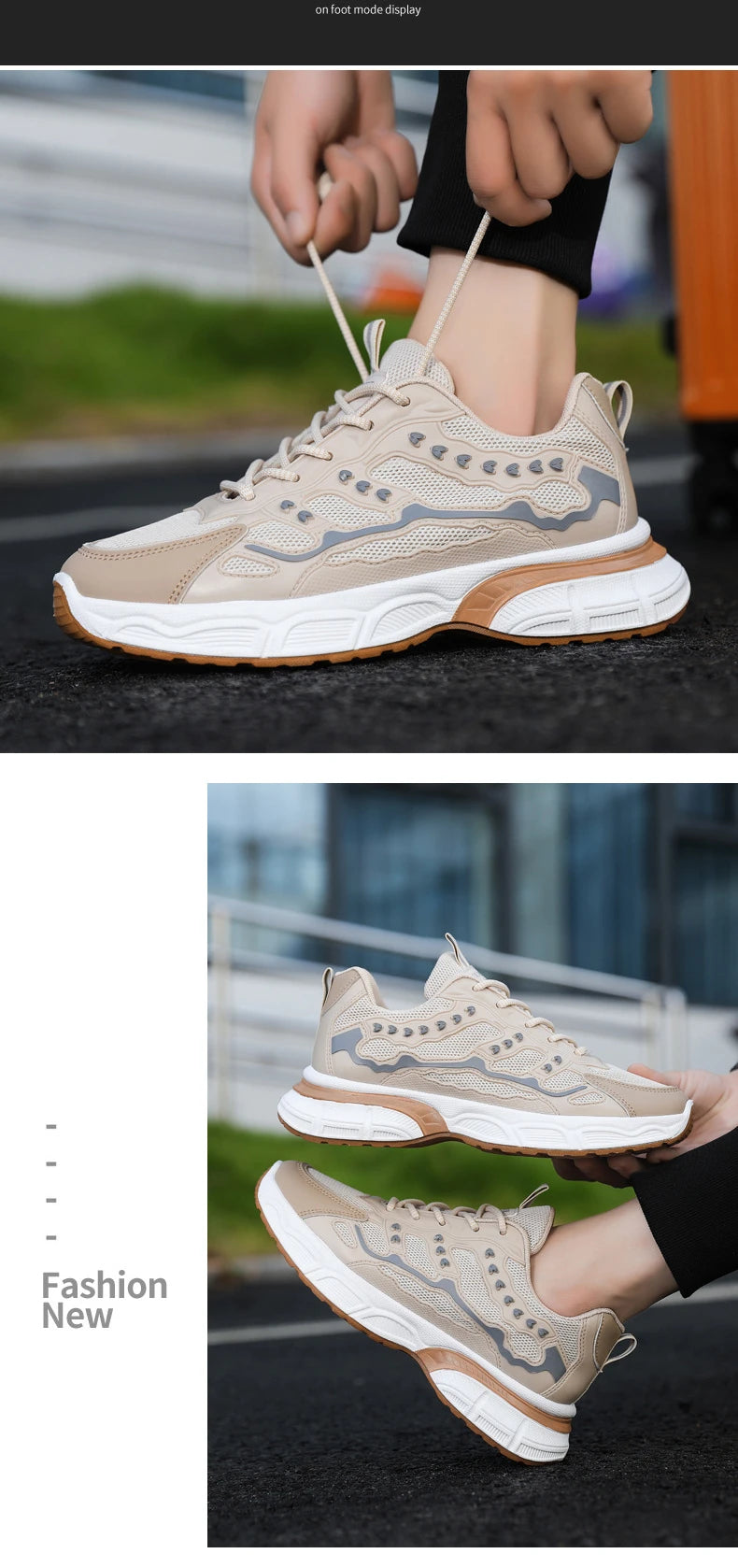 Sneakers  Breathable Outdoor Sports Shoes Light Sneakers Male New Fashion Comfortable