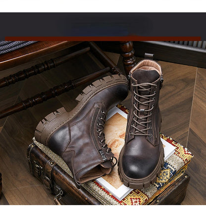 Men's genuine leather boots. Luxury quality, handmade designer