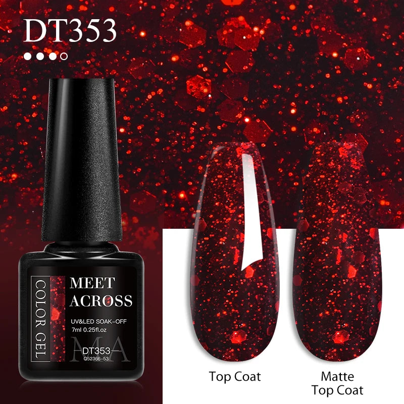 meet across red gel nail polish,  nail art manicure base matte top coat