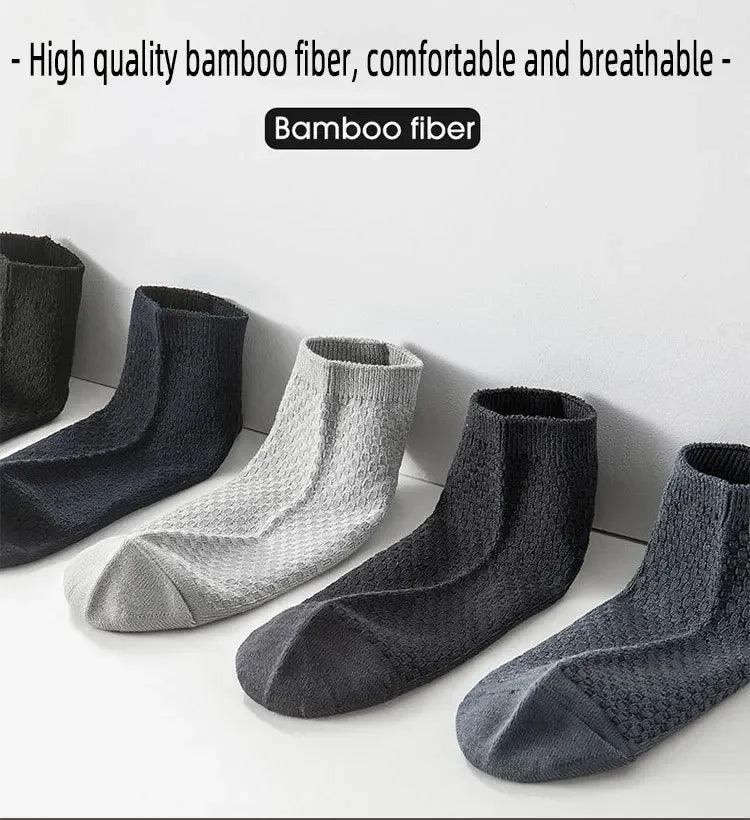 5Pairs bamboo fabric socks high quality bamboo fiber breathable antibacterial - ARI