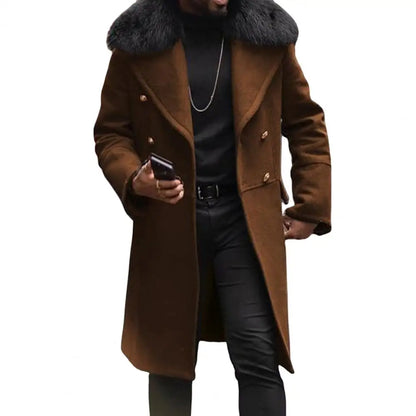 Fashion Men Winter British  Overcoat  Male Woollen Coat