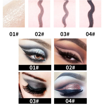 Miss Rose black Kajal long-lasting waterproof gel eye shadow eyeliner pencil