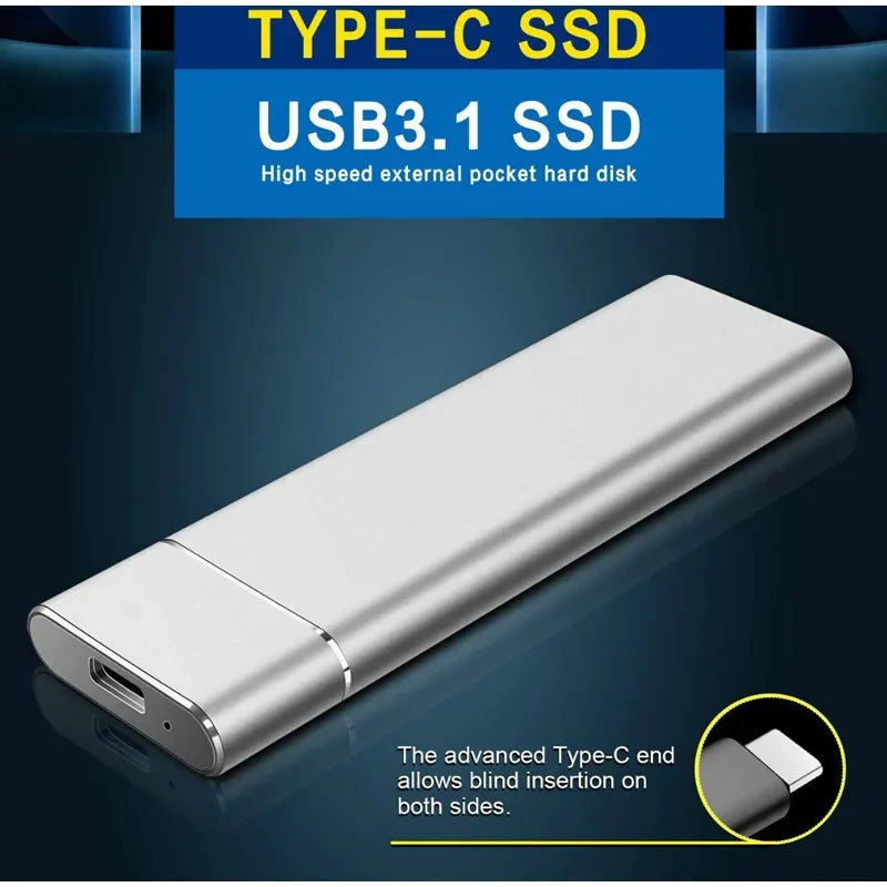 64 TB external hard drive high speed mini portable external ssd for laptops desktop phones