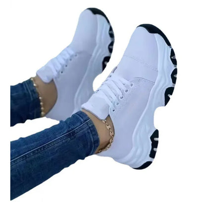 Women Canvas Sneakers Shoes Shoes Lace-Up Shoes