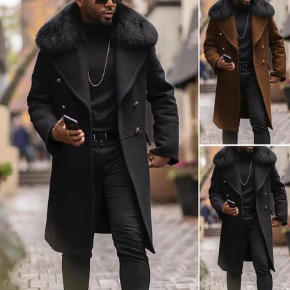 Fashion Men Winter British  Overcoat  Male Woollen Coat