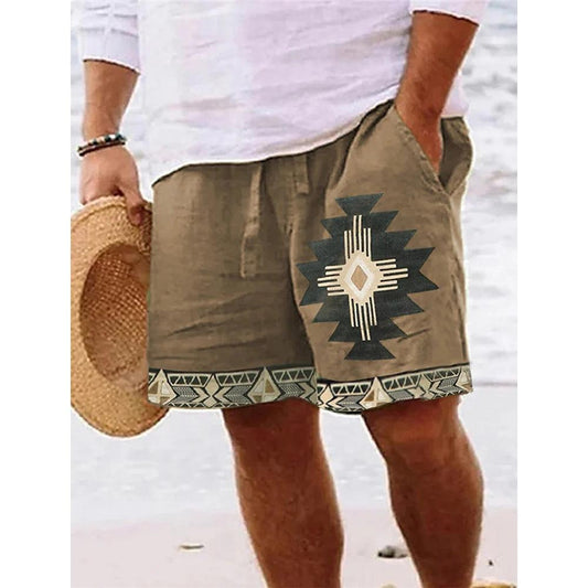 Stylish shorts men vintage casual board shorts - ARI