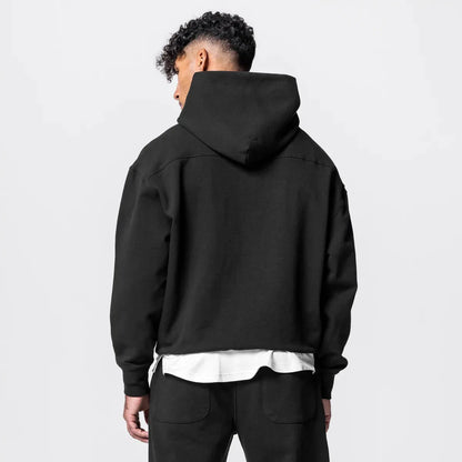 heavyweight cotton hoodie loose fitting amazing street style