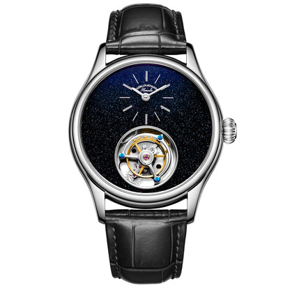 ARI ORBIS Tourbillon Movement Watch Mechanical Business Watches Starry Sky Sapphire Mirror Skeleton