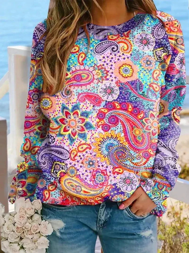 new loose top printed fashion women hoodie