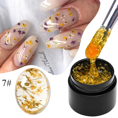 Natural flower fairy nail art gel, soak off UV LED painting varnishes for nails