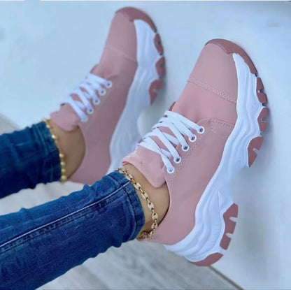 Women Canvas Sneakers Shoes Shoes Lace-Up Shoes