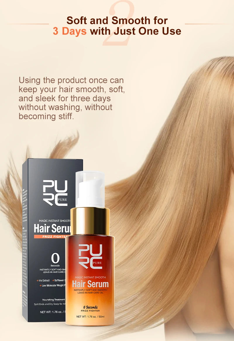 PURC Magic Smoothing Hair Serum Repair Damaged Hair, Professional Hair Care Conditioner