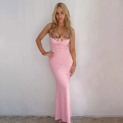 Sexy Sleeveless Backless Long Dresses Outfits for Women  Party ,Club Dress