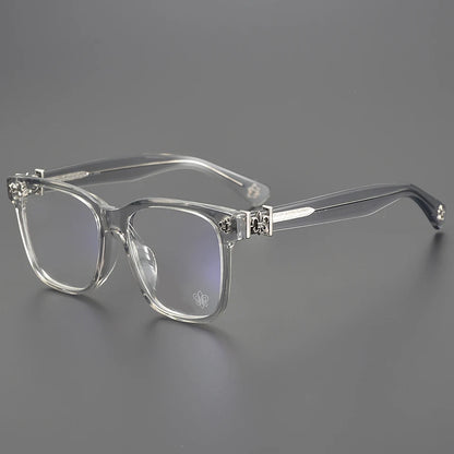 CHARMLIBRARY luxury acetate large frame glasses  for reading, computer multifocal lenses