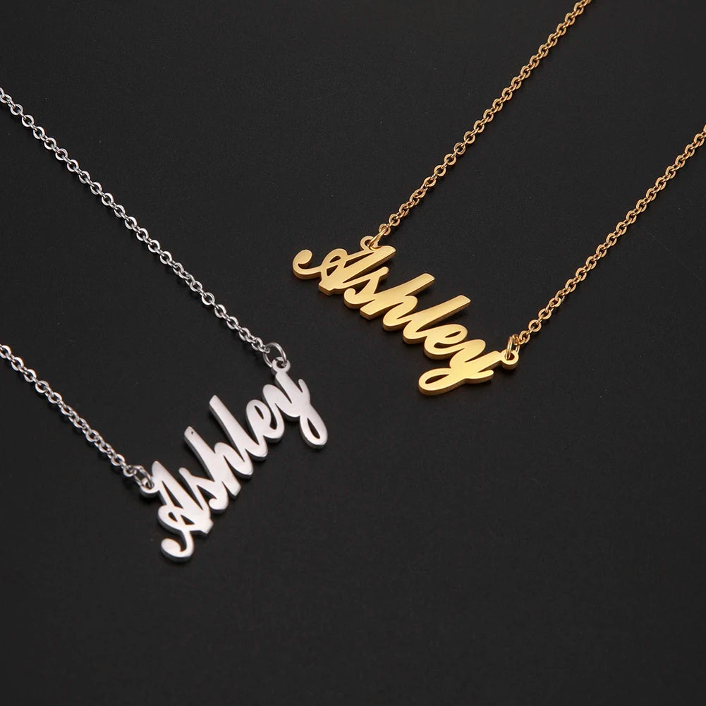 your name on Necklace  Stainless Steel Jewelry