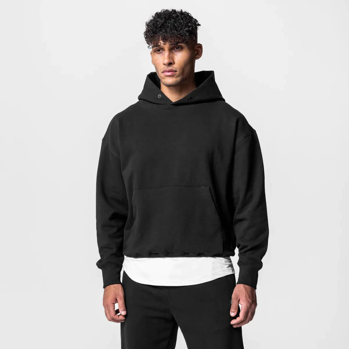 heavyweight cotton hoodie loose fitting amazing street style