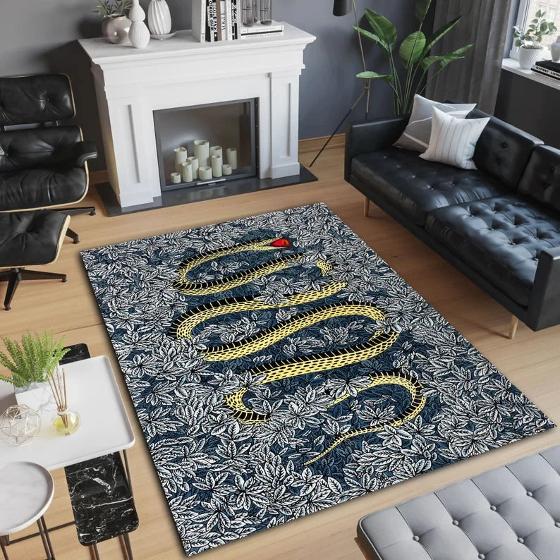 snake print carpet fashion decoration bedroom ,beautiful designs