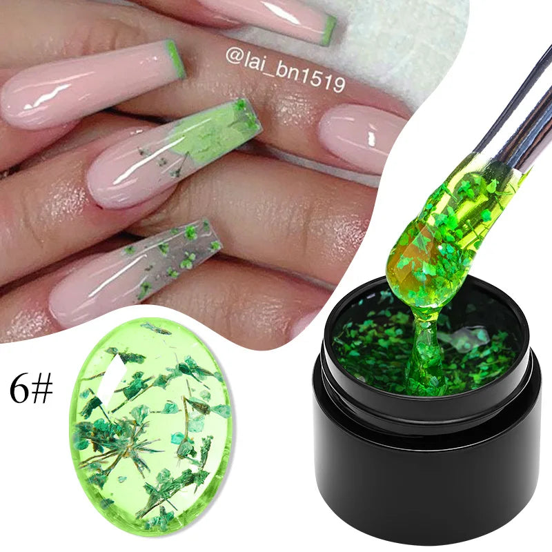 Natural flower fairy nail art gel, soak off UV LED painting varnishes for nails